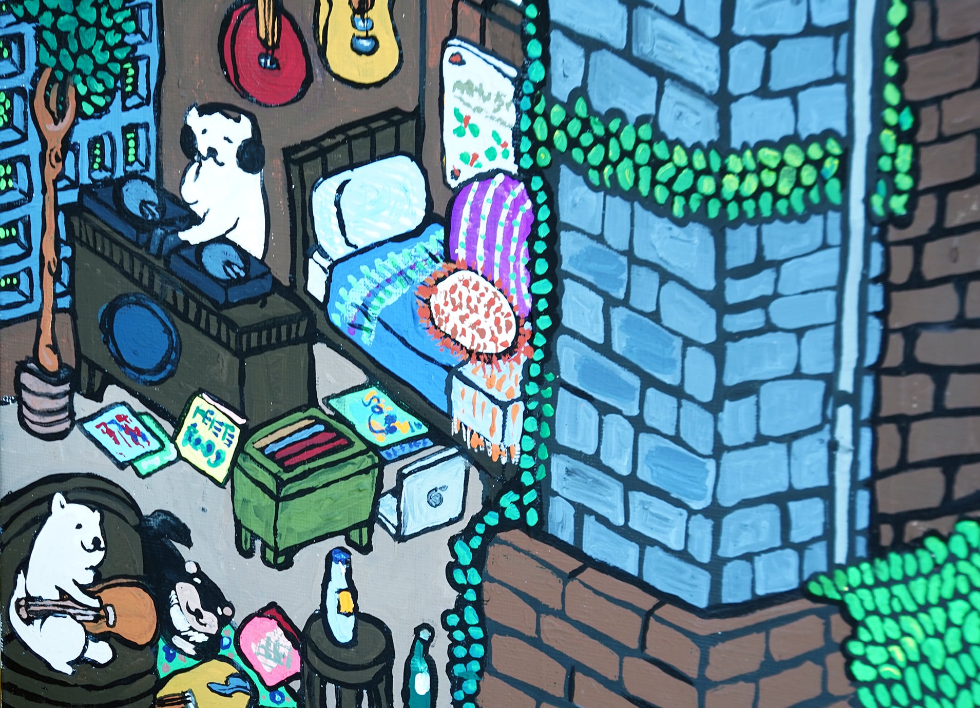 【原画：40号】SHIBA APARTMENT ［Shiba  Apartment］