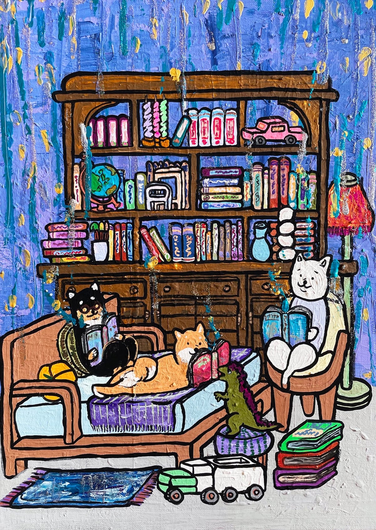【ポストカード5枚セット】学ぶ柴犬5枚セット！
