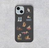 【スマホケース】柴犬オールスターのiPhoneカバーケース（手帳＆ハードカバー）