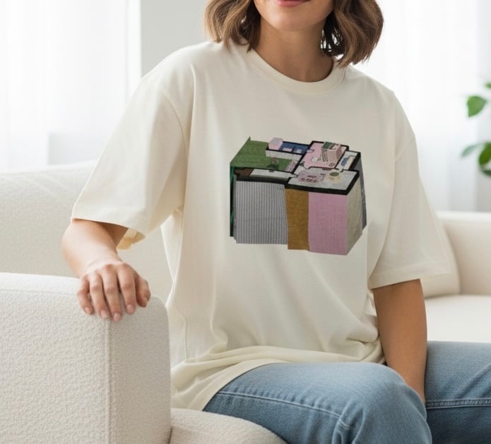 【Tシャツ&スエット】3D floor Plan ART