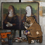 【キャンバスアート】名画の中の柴犬たち