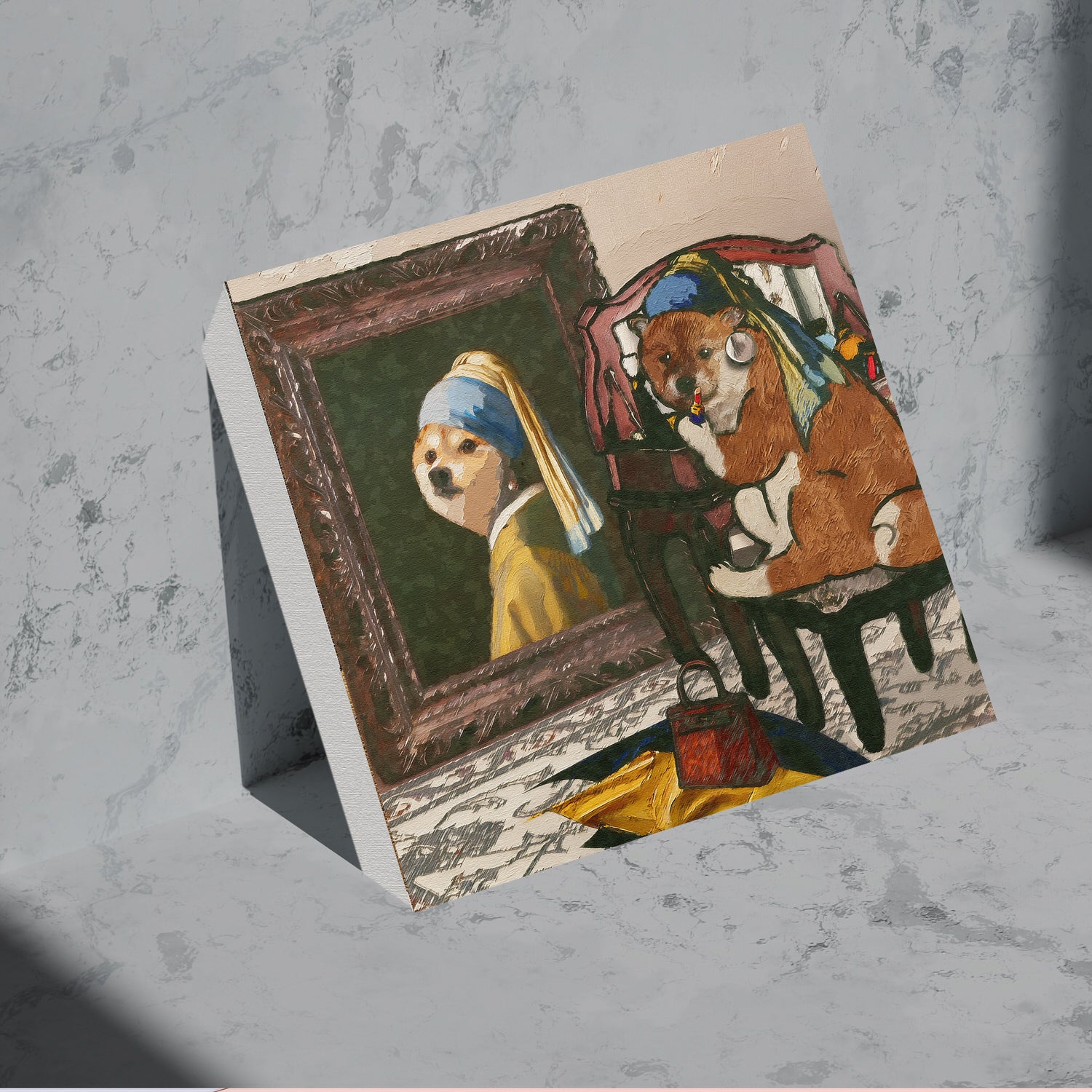 キャンバスアート】名画の中の柴犬たち - Yoshie Moriuchi ARTWORKS