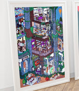【原画：40号】SHIBA APARTMENT ［Shiba  Apartment］