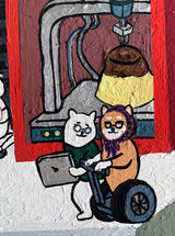【原画：6号】プリンと柴犬の博士達（Pudding & the Shiba  Doctor）