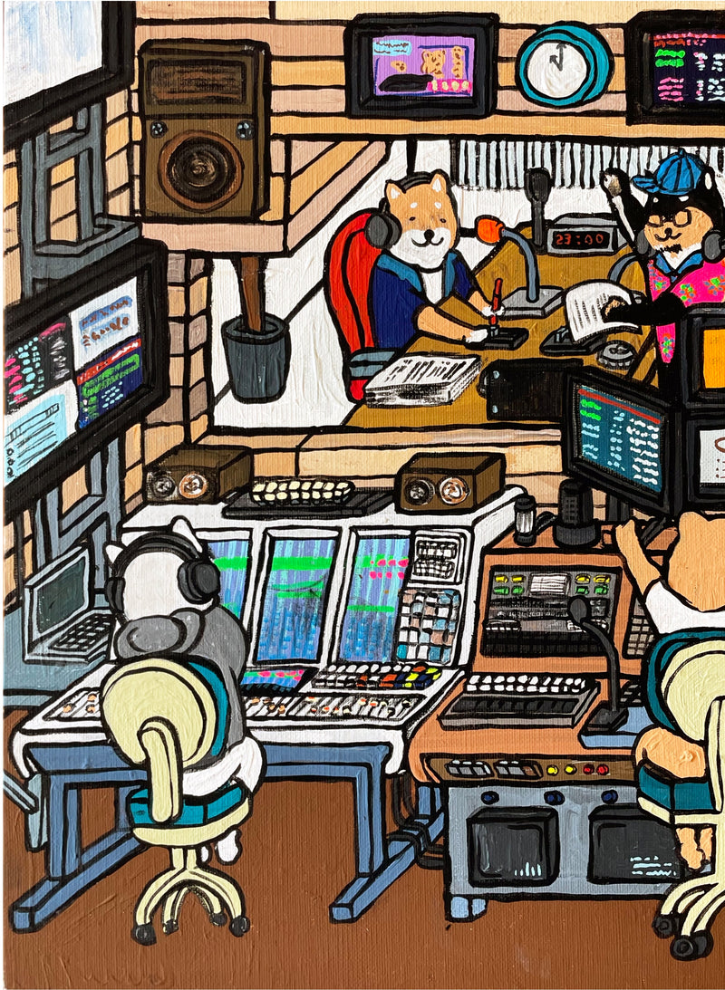【原画：4号】ラジオな柴犬［ Radio Shiba Inu dog］