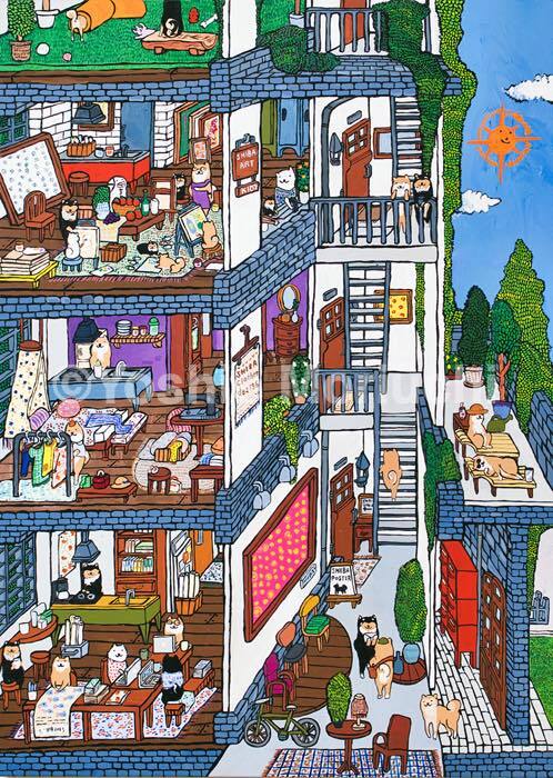 【原画：30号】SHIBA GARDEN APARTMENT