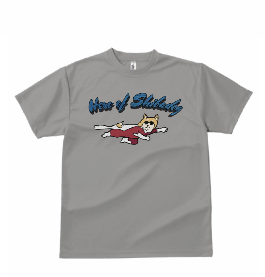 【Tシャツ】ヒーロー柴犬（3種類・吸水＆ドライメッシュ素材）