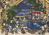【キャンバスアート】 江戸の柴犬達（Shiba Inu dogs of the Edo period）