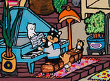 【A3ポスター】 サーバールームと柴犬（Server room and Shiba Inu dogs）