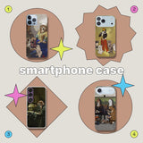 【スマホケース】名画と柴犬　iPhoneハードカバーケース