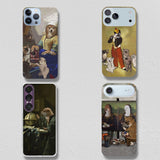 【スマホケース】名画と柴犬　iPhoneハードカバーケース