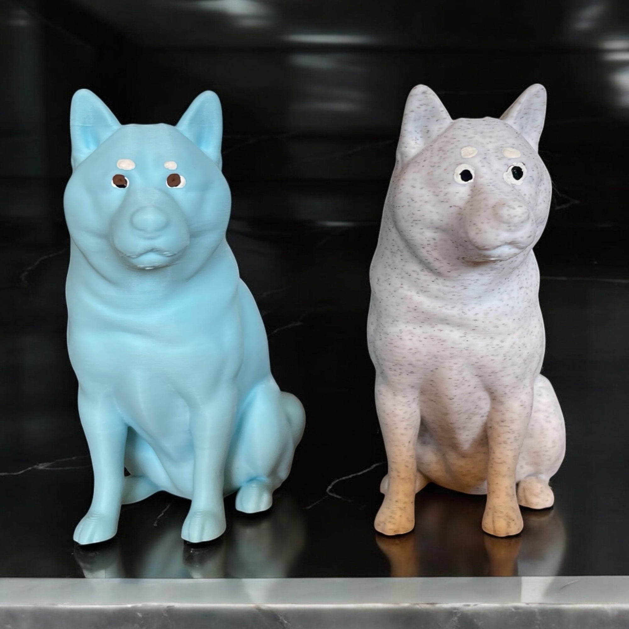 【オブジェ】リアルな柴犬のアートオブジェ