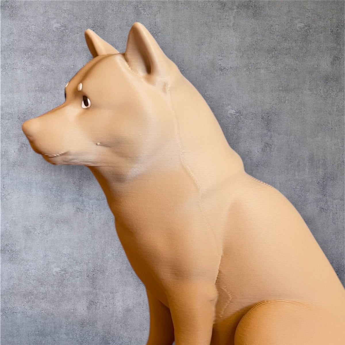 【オブジェ】リアルな柴犬のアートオブジェ
