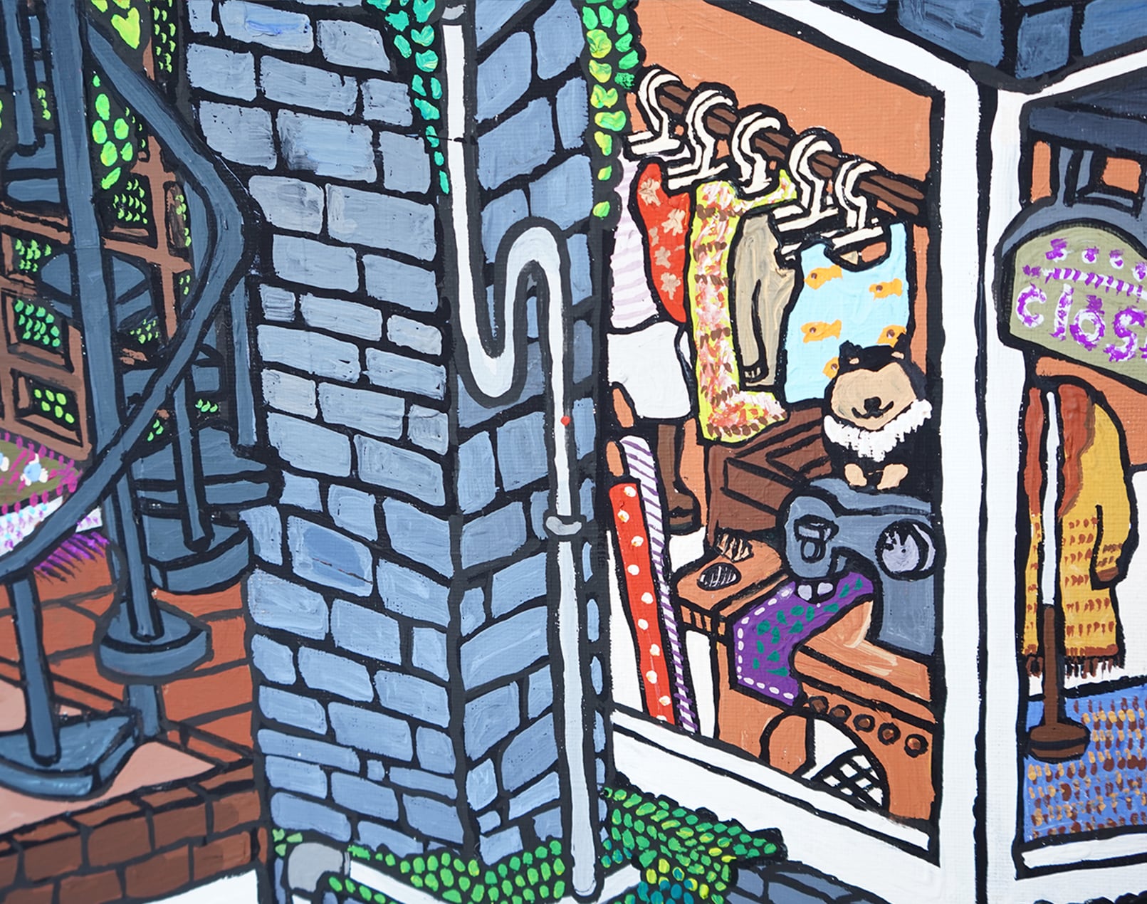 【原画：40号】SHIBA APARTMENT ［Shiba  Apartment］