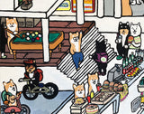 【原画：40号】 スタートアップな柴犬達（ Startup and Shiba dog）