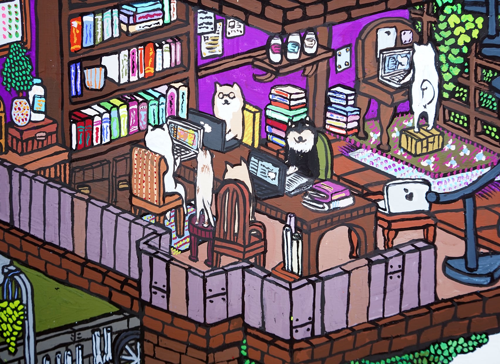 【原画：40号】SHIBA APARTMENT ［Shiba  Apartment］