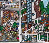 【原画：60号】サーバールームと柴犬（Server room and Shiba Inu dogs）
